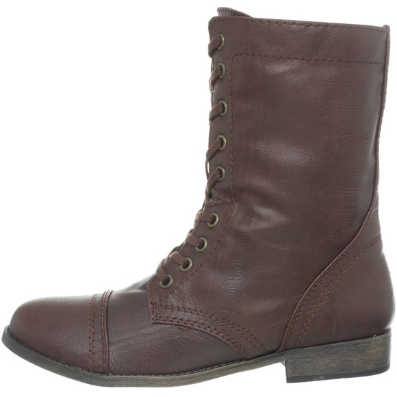 Rampage Women's Jespon Lace Up Mid-Calve Boots Size 6M - Picture 6 of 13